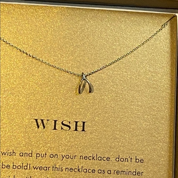 NIB Dogeared Wishbone Charm Necklace - Picture 6 of 7